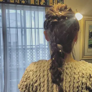 ロング ヘアアレンジ 透明感ハイライト◎ 伊藤夏海のヘアスタイル