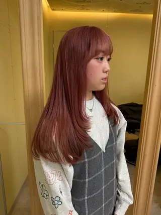 ロング カラー 伶風/ボブ/ ヘーゼルベージュのヘアスタイル