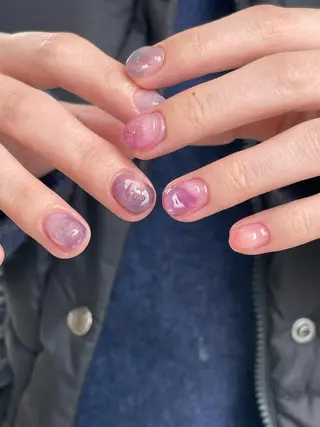 ショート m kaori𓃟のネイルデザイン