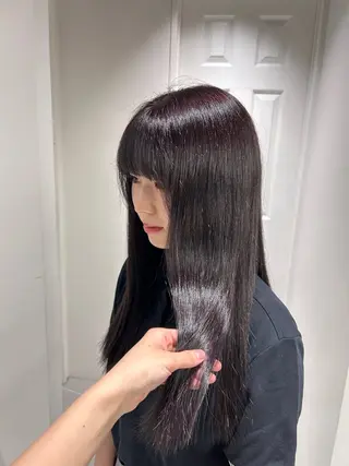 セミロング カラー 冬っぽカラー/ マツエク/ゆきなのマツエク・マツパデザイン