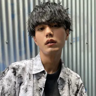 パーマ メンズ ショート Mens salon ANDYのヘアスタイル