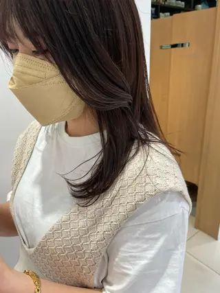 セミロング 🪴酒井 可南子🪴のヘアスタイル
