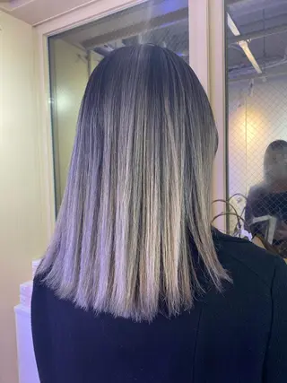 ミディアム カラー grow所属・🧡YUKA🧡 渋谷/ﾌﾟﾙｴｸｽﾃのヘアスタイル