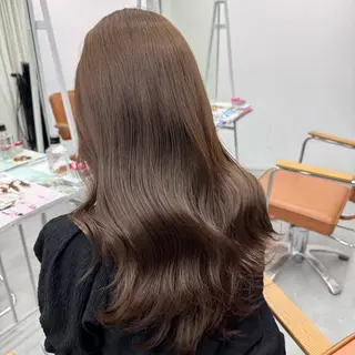ロング カラー ヘアアレンジ ブリーチなしカラー /ベージュ/安形翔のヘアスタイル
