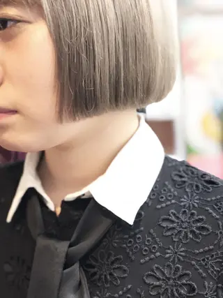 カラー ショート・ボブ 徳竹淳一のヘアスタイル