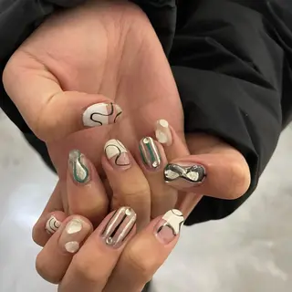 ネイル 栗田 ゆう子のネイルデザイン