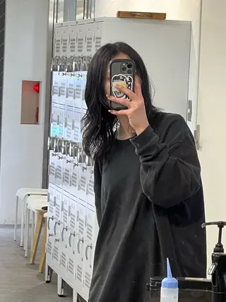 ミディアム カラー パーマ ヘアアレンジ ショートヘア原宿 fifth コシのヘアスタイル