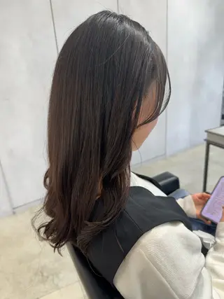 ロング パーマ 透明感カラー✨艶髪 制作🌱山根あゆみのヘアスタイル