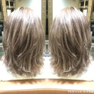 ミディアム カラー 北條 優輝のヘアスタイル