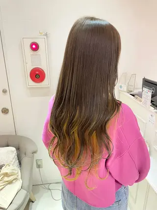 ロング カラー ʜᴀʀᴜᴋᴀ♱メンズ ウルフ/ブリーチのヘアスタイル