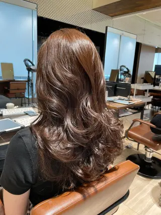 ロング 艶カラー/アレンジ/ はまぐちうみのヘアスタイル