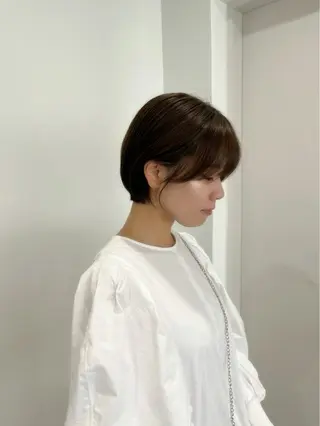 ショート モテヘア/グレージュ /ボブ/前原汐🎐のヘアスタイル