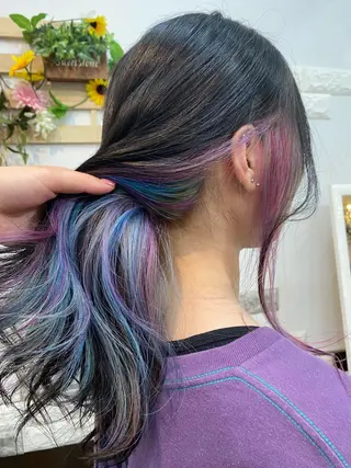 セミロング カラー ショートボブ✨️ 池田芽生のヘアスタイル