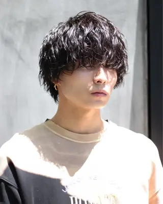 ショート パーマ メンズ 【メンズサロン】 BLUCK 横浜のヘアスタイル