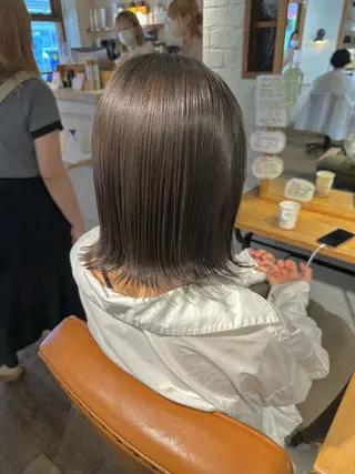 ミディアム 透明感カラー/ボブ /佐藤伶のヘアスタイル