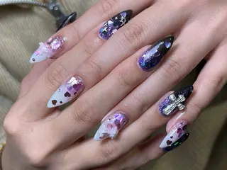 ネイル nail salon kukuna所属・ワンホン/韓国 nail 大阪アメ村のネイルデザイン