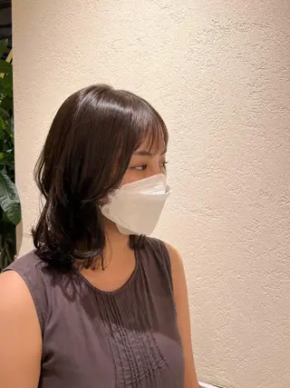 ミディアム Aya/四条烏丸/ インナーカラーのヘアスタイル