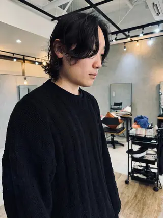 ミディアム パーマ メンズ Basis所属・Basis 田口豪司のヘアスタイル