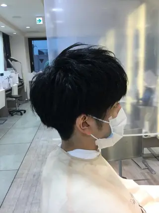 ミディアム メンズ 柳澤 和也のヘアスタイル