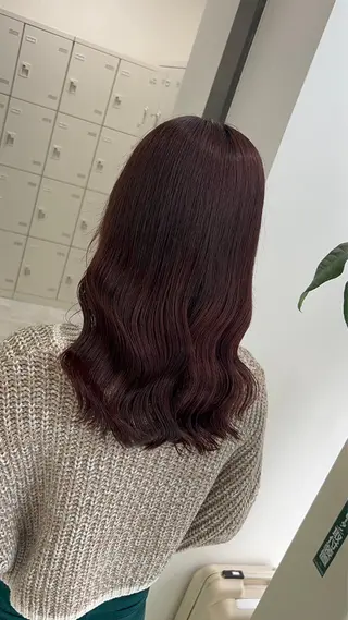 セミロング カラー パーマ ヘアアレンジ メンズ 🤍透明感カラー🤍 ブリーチ🤍AINEのヘアスタイル