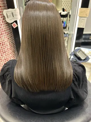 ミディアム カラー 韓国っぽ透け感カラー マンツーマン🫧なおのヘアスタイル