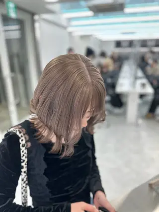 ロング カラー mina/暖色カラー 🥀韓国風カット🥀のヘアスタイル