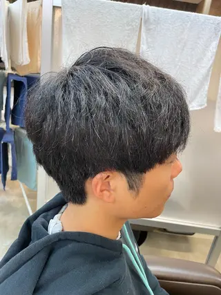 ショート メンズ メンズパーマ特化 カバヤマ　リョウのヘアスタイル