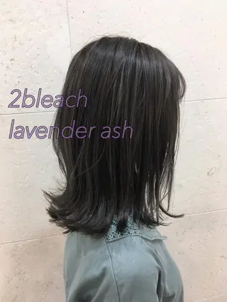 セミロング カラー 斉藤 貴也のヘアスタイル