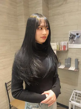 ロング レイヤー/韓国/ ハッシュ/高田翼のヘアスタイル