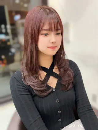 ロング 野田阪神/レイヤー/ ハイライト/yuuのヘアスタイル