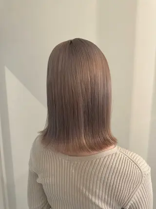 セミロング カラー 内沼 恵留菜のヘアスタイル