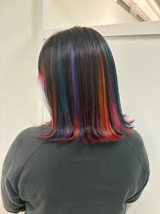 ミディアム カラー Eleanor立川北口所属・🦋YUI 髪質改善 ブリーチ　着付け🦋のヘアスタイル