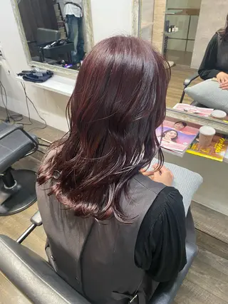 ミディアム カラー MIREI /韓国風 ショート/大阪美容室のヘアスタイル