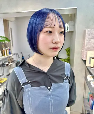 ショート レイヤー×ツヤカラー 渋谷/kougaのヘアスタイル