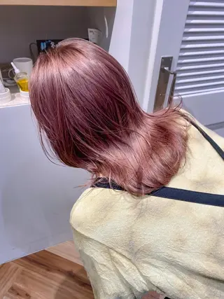 セミロング 🩵縮毛矯正/ブリー チ/髪質改善/いつかのヘアスタイル