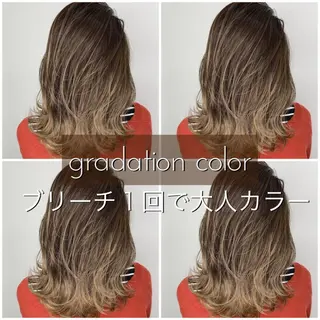セミロング カラー ヘアアレンジ 指名支持率NO.1 スタイリストのヘアスタイル
