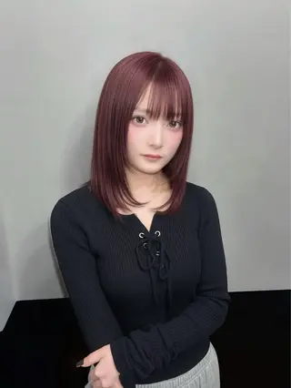 ミディアム カラー 【渋谷ハイトーン】 北村 光太郎のヘアスタイル