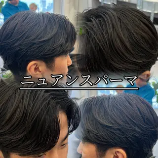 パーマ メンズ 💋ホワイトメッシュ /パーマ/メンズ💋のヘアスタイル