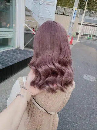 セミロング カラー 🧸ミルクティー🧸 kousei🧸のヘアスタイル