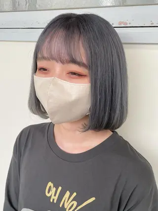 ミディアム カラー ヘアアレンジ maoブリーチ無し 似合わせカラーのヘアスタイル