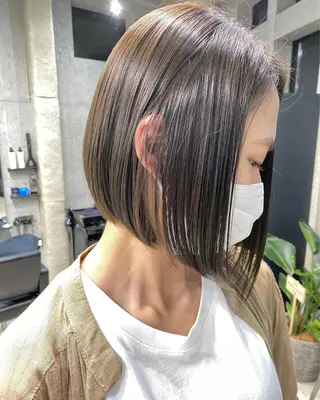 ショート カラー パーマ OVER→三軒茶屋 /縮毛矯正・髪質改善のヘアスタイル