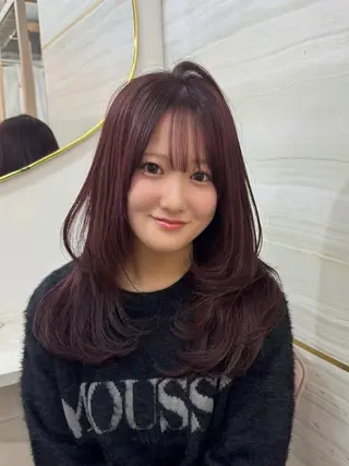 セミロング カラー 🩶mana🩶艶髪 /カラーオンカラーのヘアスタイル