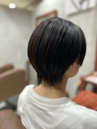 ショート 巻けるケア縮毛矯正✨ ケアカラー✨山下のヘアスタイル