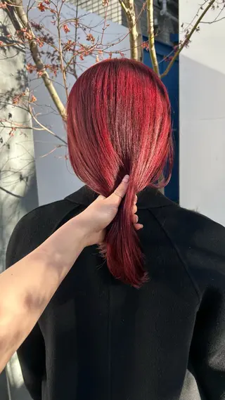 ミディアム カラー じゅわっと暖色カラー 🍊Moemiのヘアスタイル