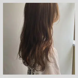 セミロング カラー 当日予約大歓迎💗 依田瑞希のヘアスタイル