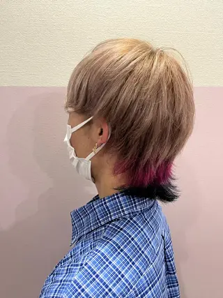 カラー メンズ フルールドソレイユ所属・♡ナナコ♡ レイヤー/艶髪のヘアスタイル