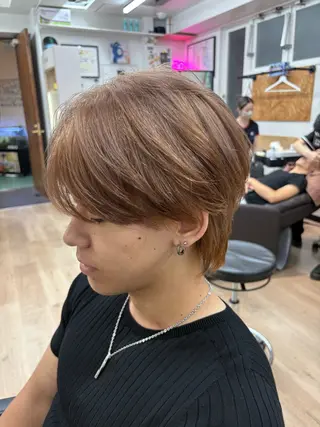 カラー メンズ 吉松 ここみのヘアスタイル