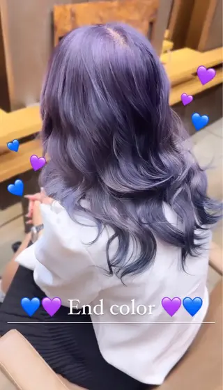 セミロング 韓国カット/透明感 カラー/NANAMIのヘアスタイル