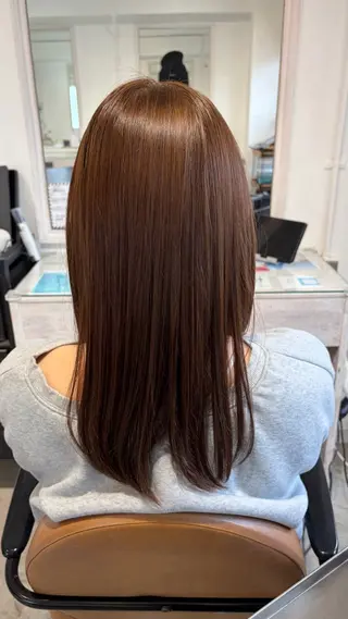ロング カラー 菅野 由莉菜のヘアスタイル
