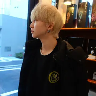 ショート カラー メンズ 花香竜太/エクステ /ハイトーンカラーのヘアスタイル